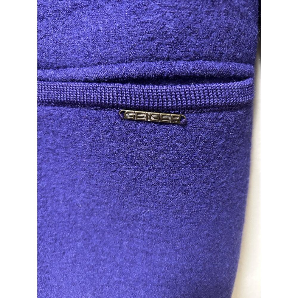 Geiger Collection Austria Women's Indigo Wool Mid Length Jacket Coat-Sz 34/Small - Picture 2 of 5